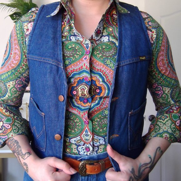 80s denim vest